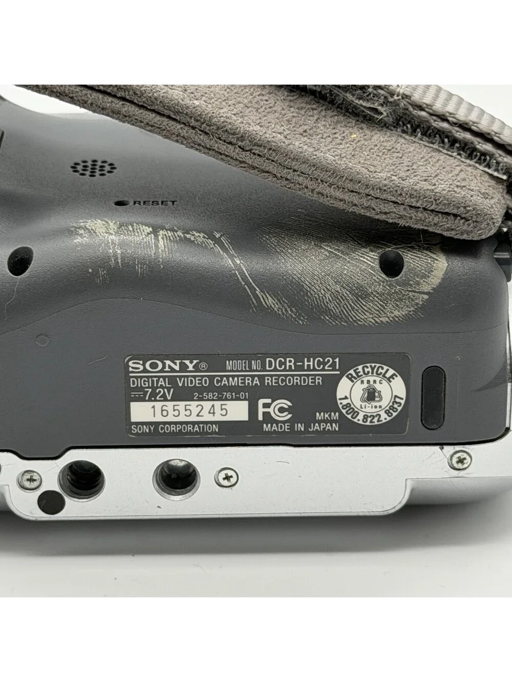 Sony Handycam DCR-HC21 MiniDV Camcorder 20x Zoom Remote Charger Bag AS-IS